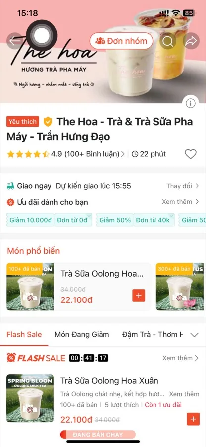 Trang The Hoa trên ShopeeFood