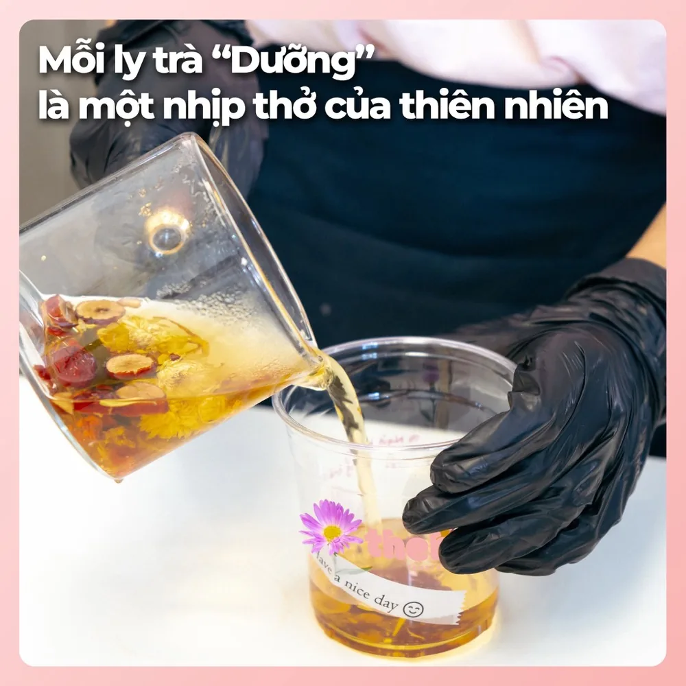 Mỗi ly trà Dưỡng là một nhịp thở của thiên nhiên
