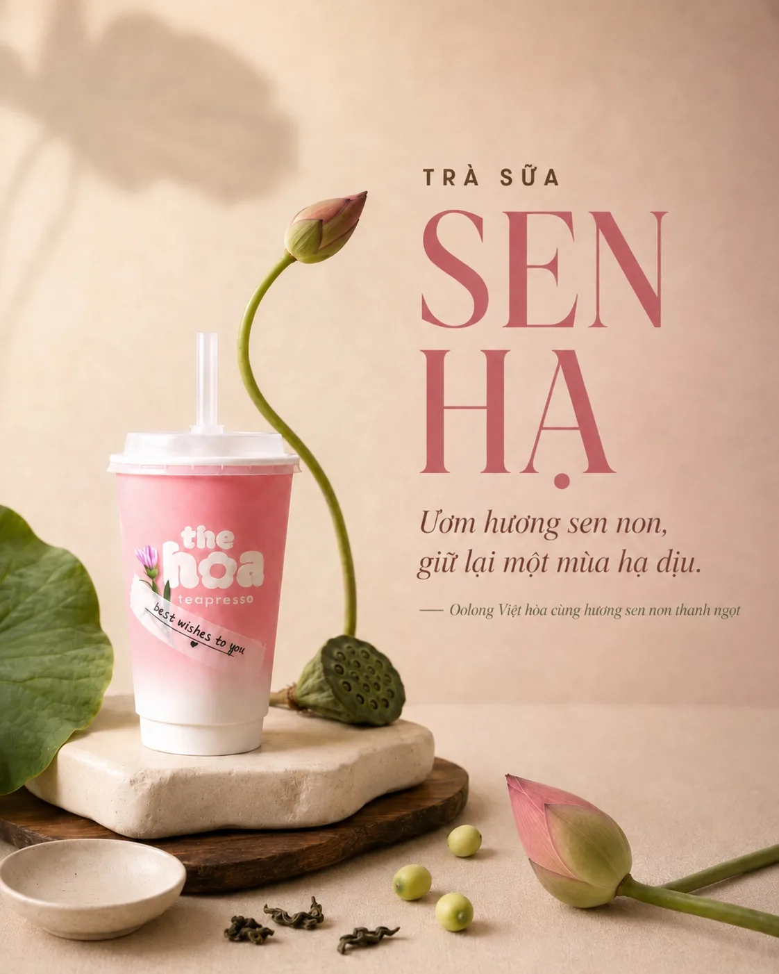 Áp phích Trà Sữa Sen Hạ của The Hoa